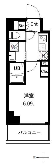 アーバンパーク川口並木(1K/2階)の間取り写真