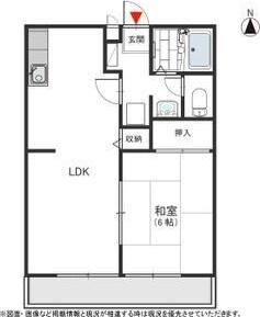 ハウスプラザひかる(1LDK/2階)の間取り写真