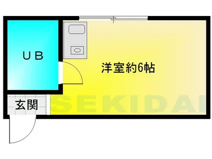 エリーズ南本町(ワンルーム/4階)の間取り写真