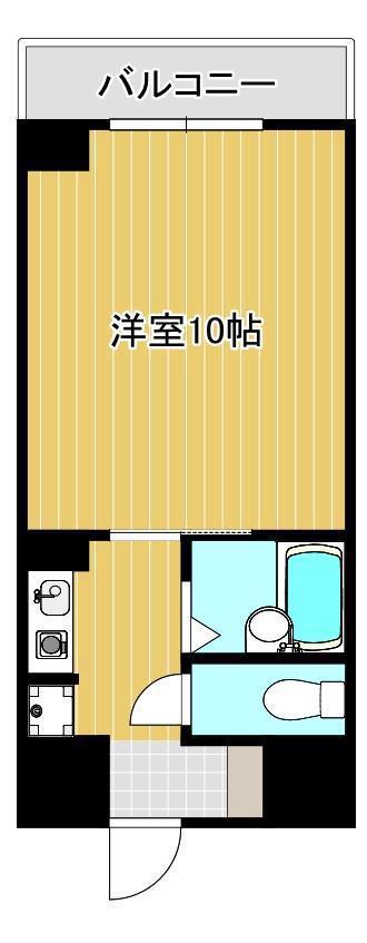 ヴィラ・アンペリアル(1K/3階)の間取り写真