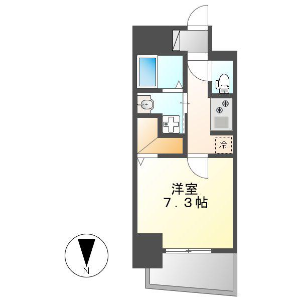 SーRESIDENCE今池駅前(1K/13階)の間取り写真