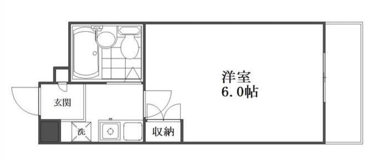 コスタ本牧壱番館(1K/1階)の間取り写真