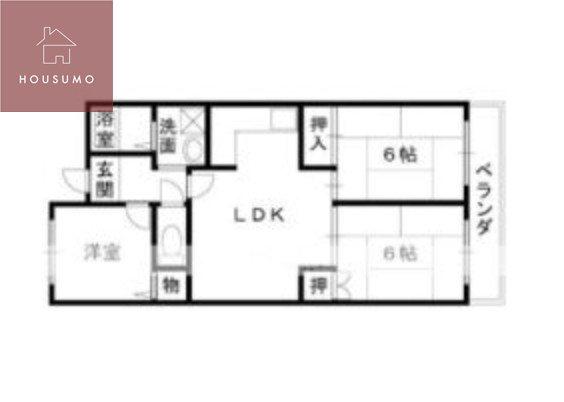 ラビスタ志紀(3LDK/2階)の間取り写真