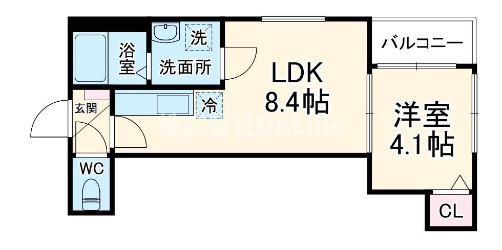 グラン コスモ(1LDK/1階)の間取り写真