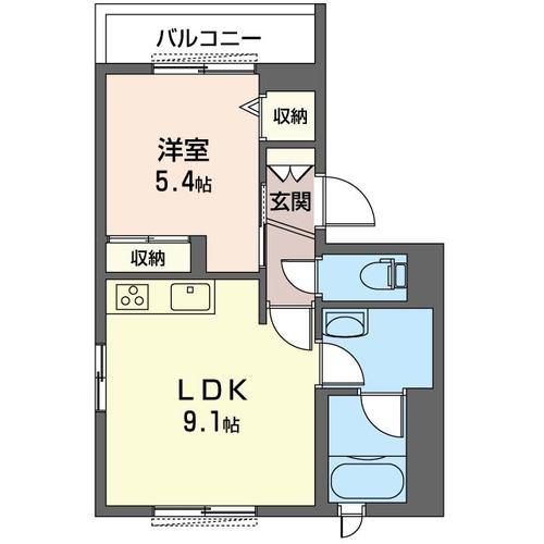 プランドール三軒茶屋(1LDK/3階)の間取り写真