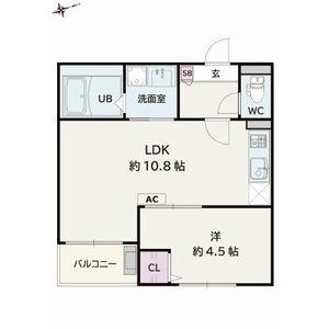 JACK ICHIBANII(1LDK/2階)の間取り写真