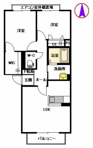 エマーブルEZU(2LDK/3階)の間取り写真