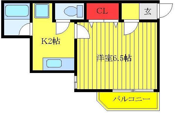 第3池田コーポ(1K/1階)の間取り写真