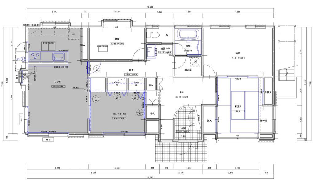 CASA FIORI IPIANO TERRA(4LDK/1階)の間取り写真
