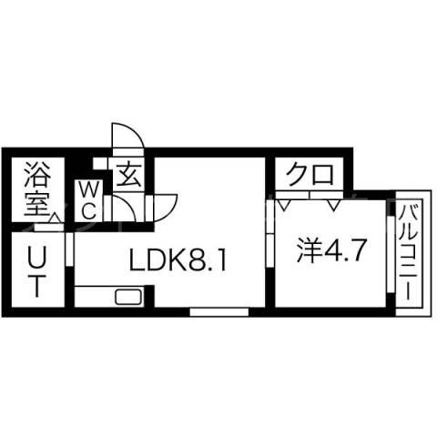 コンファーレ(1LDK/2階)の間取り写真