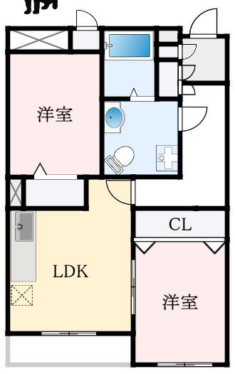 センティーレ和泉(2LDK/1階)の間取り写真