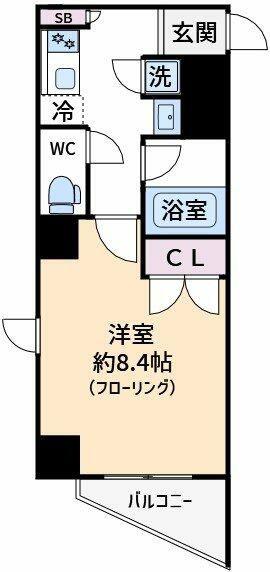 ESTETICA NAKAITABASHI(1K/3階)の間取り写真