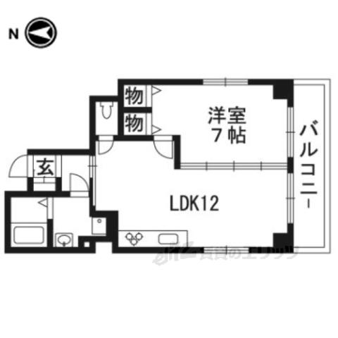 メゾンドココ(1LDK/2階)の間取り写真
