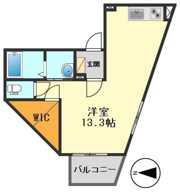エテルノ亀有(ワンルーム/2階)の間取り写真