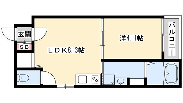 エフ アセシア イリア(1LDK/3階)の間取り写真