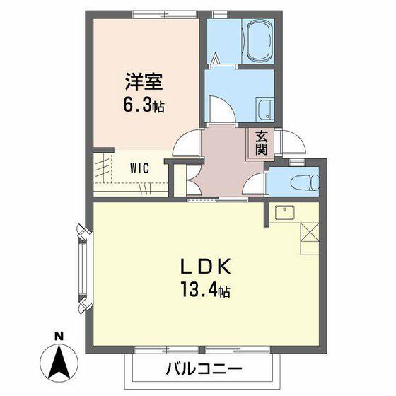 アトレ堀川(1LDK/1階)の間取り写真