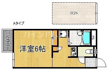 レオパレスエクセレント2号館(1K/2階)の間取り写真