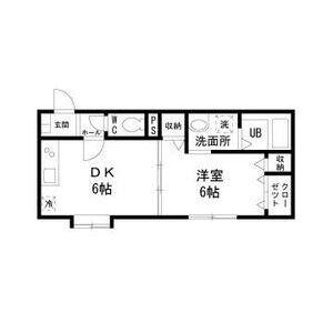ラフォーレ大府(1DK/1階)の間取り写真