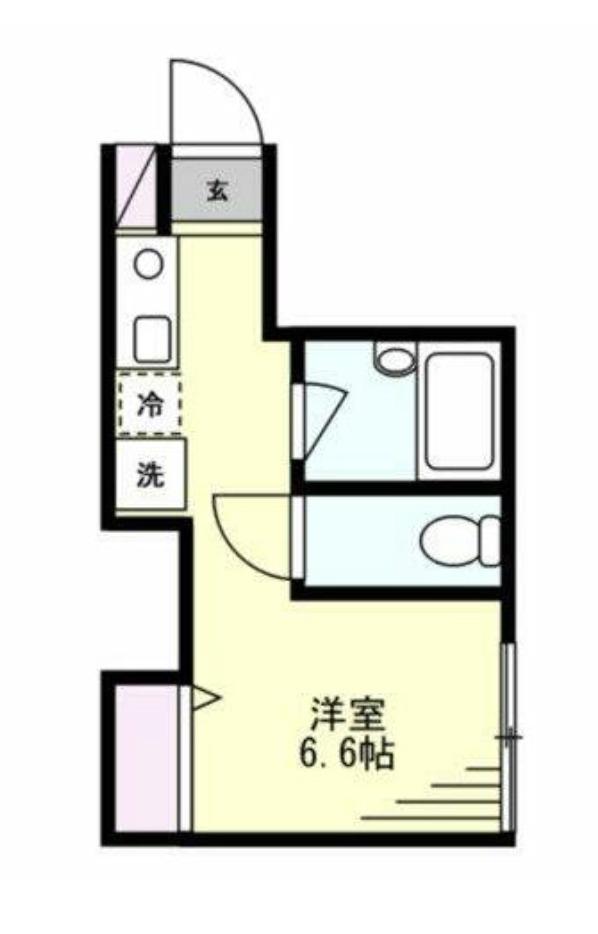 ベイルーム吉野町(ワンルーム/3階)の間取り写真