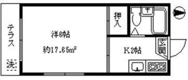アビテ上石神井(1K/1階)の間取り写真
