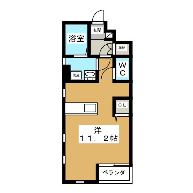 オリーブガーデン(ワンルーム/1階)の間取り写真