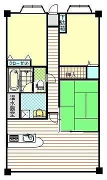 プレステージ三原(3LDK/2階)の間取り写真