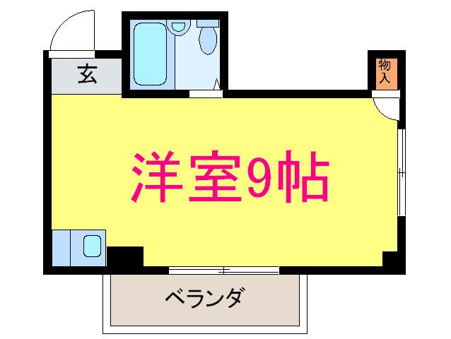 クレーン西蒲田(ワンルーム/2階)の間取り写真