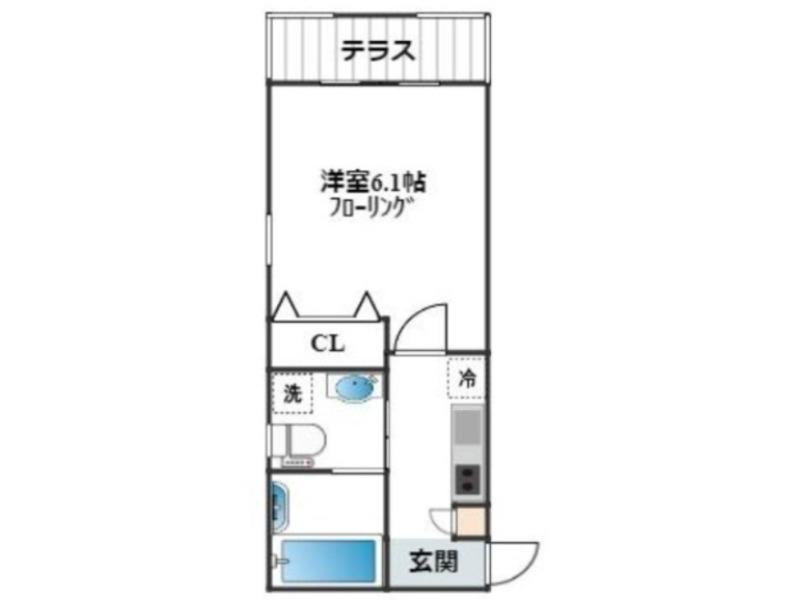 RA・CCOLTO(1K/4階)の間取り写真