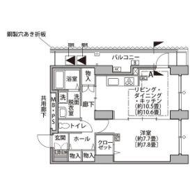 東雲キャナルコートCODAN14号棟(1LDK/9階)の間取り写真