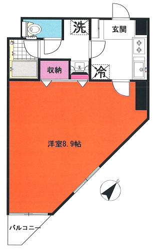 ヴェージュ西ヶ原(1K/2階)の間取り写真