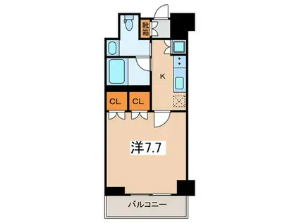 プライムメゾン西早稲田(1K/2階)の間取り写真