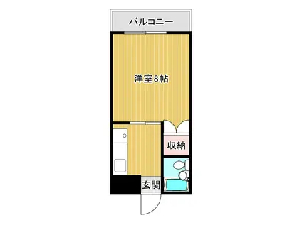 サンライズすみれ(1DK/4階)の間取り写真