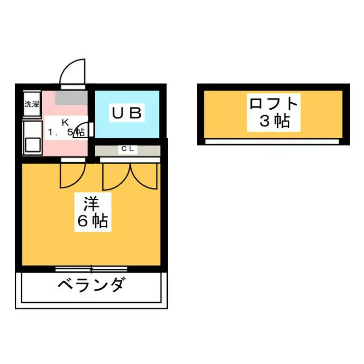 クレセント国分寺 1階階 間取り