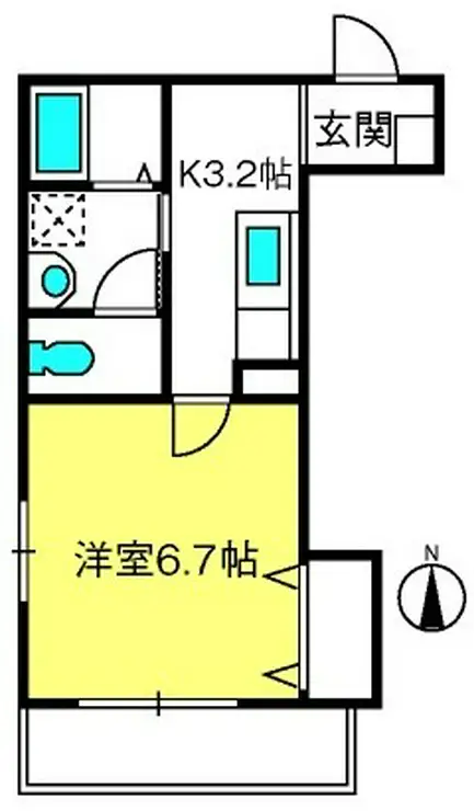 メゾン赤堀 4階階 間取り