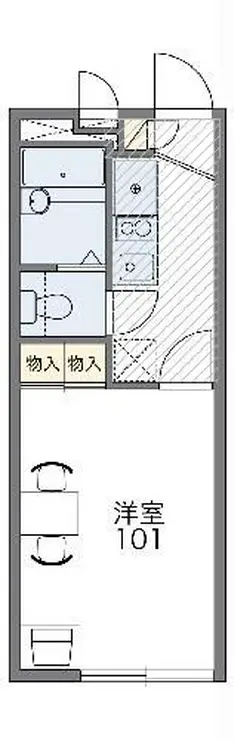 レオパレスエスペーロIII 1階階 間取り