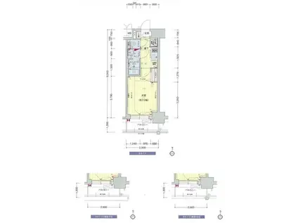プレサンス栄ブリオ(1K/5階)の間取り写真