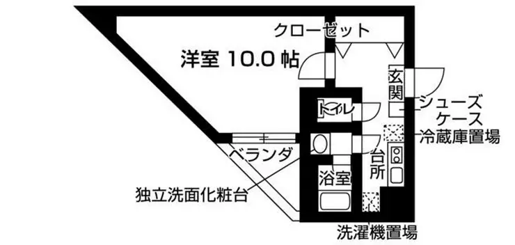 新百合グリーンビル 3階階 間取り