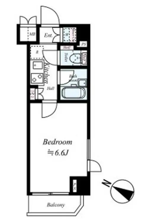 ルーブル方南町 1階階 間取り