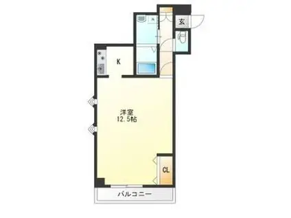 ピコ・ファミーユ(ワンルーム/3階)の間取り写真