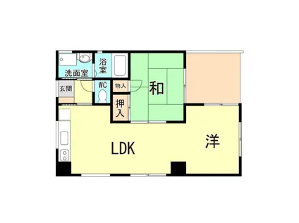 リブレシア明石(2LDK/1階)の間取り写真