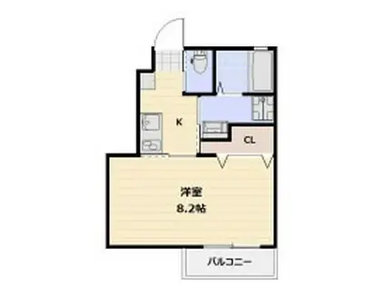 NEOSTAGE(1K/1階)の間取り写真