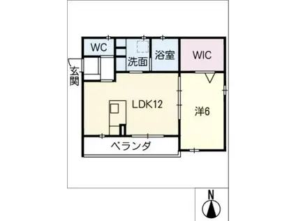 イルソーレ(1LDK/1階)の間取り写真