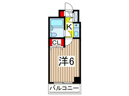 プラネット(1K/2階)の間取り写真