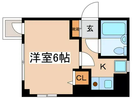 ティアラコート(1K/4階)の間取り写真