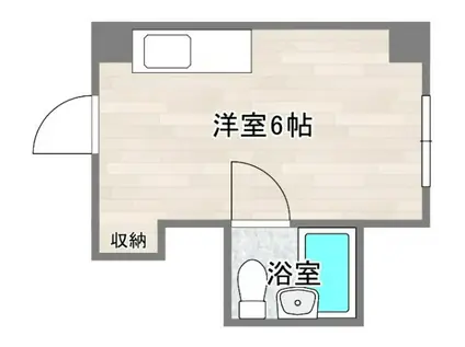 COCOメゾン西田辺(ワンルーム/4階)の間取り写真