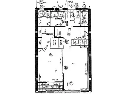コーヌコピア(1LDK/2階)の間取り写真