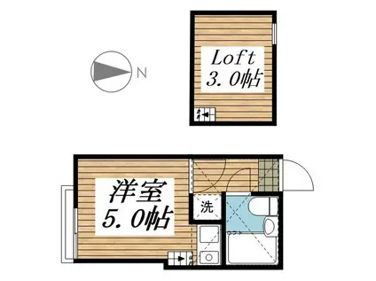 エスペランサ町屋(1K/2階)の間取り写真