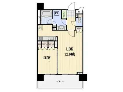 JOYCE COURTジョイスコート(1LDK/13階)の間取り写真