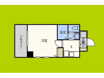 Mプラザ住吉公園壱番館(1K/6階)の間取り写真