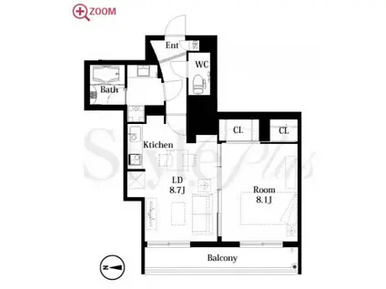 エルブ葵(1LDK/12階)の間取り写真